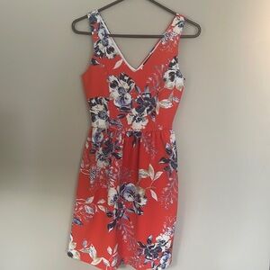 Aqua Floral Dress Size S